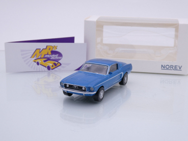 Norev 270584 # Ford Mustang Fastback Baujahr 1968 " hellblaumetallic " 1:43