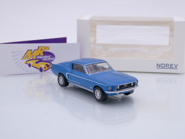 Preview: Norev 270584 # Ford Mustang Fastback Baujahr 1968 " hellblaumetallic " 1:43