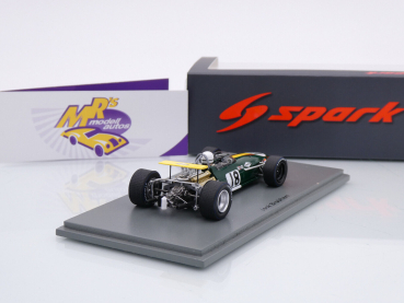Preview: Spark S8311 # Brabham BT26 F1 Nr.18 Belgien GP 1968 " Jack Brabham " 1:43