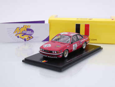 Spark SB657 # BMW 635 Csi #29 24h Spa 1984 " Bavaria Automobiles R. Metge " 1:43