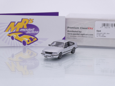 Premium ClassiXXS 870494 # Opel Monza A2 Coupe Baujahr 1983 " silbermetallic " 1:87