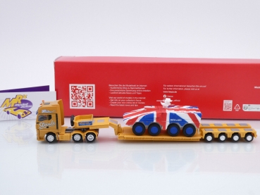 Preview: Herpa 316439 # MAN TGX GX 6x2 Tieflade-Sattelzug " Spedition Steinle " 1:87