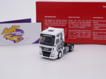 Herpa 314923 # MAN TGX XXL Zugmaschine " Leonidas König von Sparta Bayern " 1:87