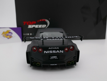 Top Speed TS0356 # Nissan 35GT-RR Liberty-Works 2020 " schwarz-weiß " 1:18 NEU