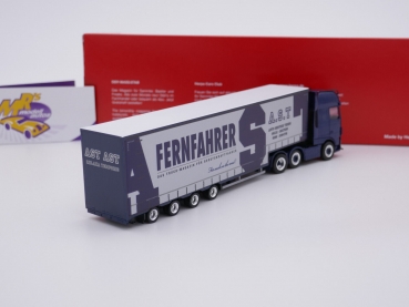 Preview: Herpa 314381 # DAF XF SSC Meusburger-Sattelzug " A.S.T / Fernfahrer " 1:87 NEU