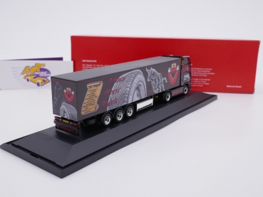 Preview: Herpa 122191 # Scania CS 20 HD Schubboden-Sattelzug " Reifen Göggel " 1:87 NEU