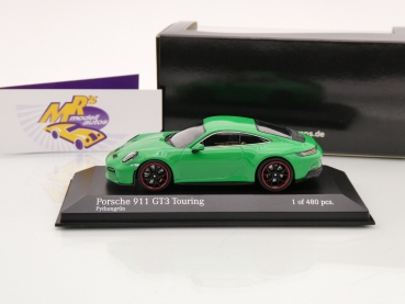 Preview: Minichamps 413069602 # Porsche 911 (992) GT3 Touring Baujahr 2021 " phytongrün " 1:43