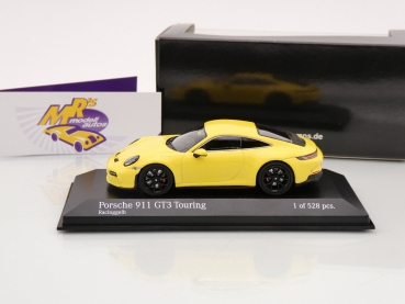 Preview: Minichamps 413069601 # Porsche 911 (992) GT3 Touring Baujahr 2021 " racinggelb " 1:43