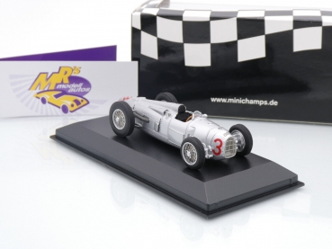 Preview: Minichamps 410342003 # Auto Union Typ A Langheck Eifelrennen 1934 " Momberger " 1:43