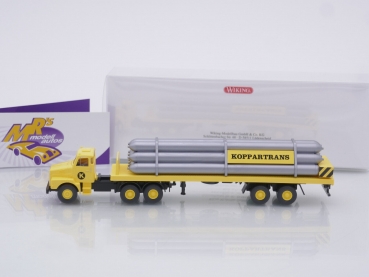 Preview: Wiking 0787 01 # Volvo N12 Gastransportsattelzug Baujahr 1973 " Koppartrans " 1:87