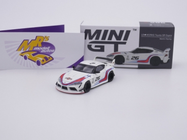 TSM MINI GT MGT00296-L # Toyota GR Supra LB Works im " Martini Design " 1:64 NEU