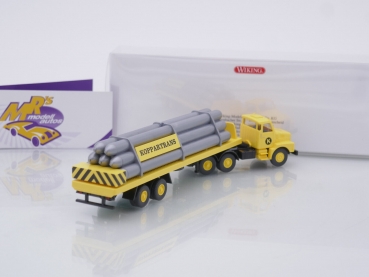 Preview: Wiking 0787 01 # Volvo N12 Gastransportsattelzug Baujahr 1973 " Koppartrans " 1:87