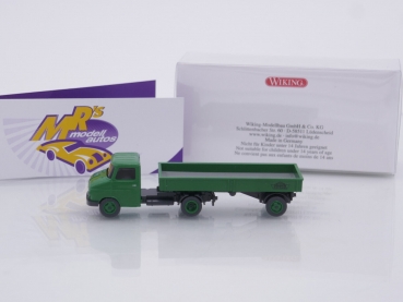 Preview: Wiking 0356 02 # Opel Blitz Pritschensattelzug Baujahr 1960-65 " Karosseriebauer Dinkel " 1:87