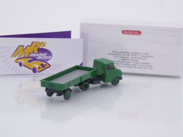 Preview: Wiking 0356 02 # Opel Blitz Pritschensattelzug Baujahr 1960-65 " Karosseriebauer Dinkel " 1:87