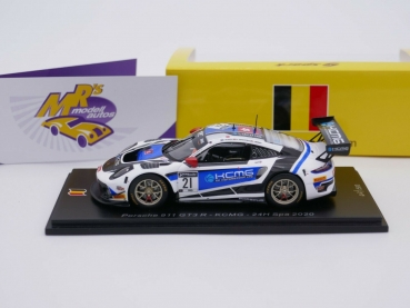 Preview: Spark SB401 # Porsche 911 GT3 R Nr.21 24h. Spa 2020 J. Burdon " KCMG " 1:43 NEU