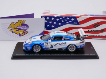 Preview: Spark UK011 # Porsche 911 GT3 Nr.19 Great Britain Champion 2020 " Octane " 1:43