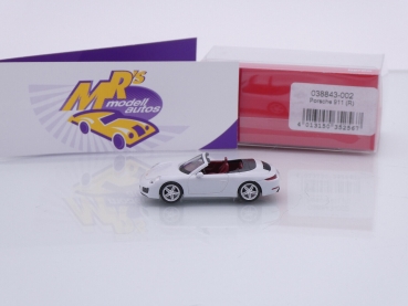 Preview: Herpa 038843-002 # Porsche 911 R Carrera 2 Cabrio Baujahr 2019 " weißmetallic " 1:87