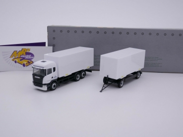Herpa 746830 # Scania R HL Sattelzug Baujahr 2013 weiß-schwarz Bundeswehr 1:87