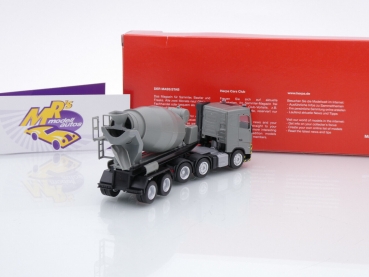 Preview: Herpa 316224 # Volvo FH GL FD 6x2 Betonmischer-Sattelzug " grau-gelb " 1:87