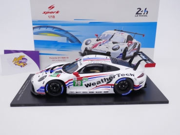 Preview: Spark 18S700 # Porsche 911 RSR-19 No.79 24h. LeMans 2021 " WeatherTech Racing " 1:18