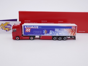 Preview: Herpa 315005 # Scania CS 20 HD Kühlkoffer-Sattelzug Spedition Rudolf Rose 1:87