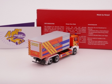 Preview: Herpa 096768 # MAN TGL CC Koffer-LKW mit Ladebordwand Feuerwehr Metzingen 1:87