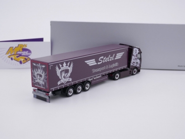 Preview: Herpa 949484 # Iveco S-Way GP-Sattelzug " Stelzl Transport & Logistik " 1:87