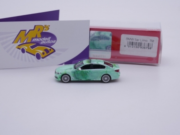 Preview: Herpa 936798 # BMW 5er Limousine (G30) " grün - marmoriert " 1:87