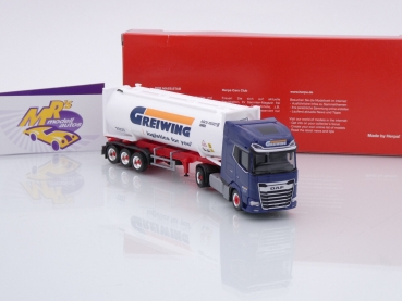 Preview: Herpa 315821 # DAF XG+ Drucksilo-Sattelzug " Greiwing Logistics " 1:87
