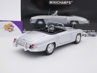 Preview: Minichamps 100037031 # Mercedes-Benz 190 SL (W121) Baujahr 1955 " silber " 1:18