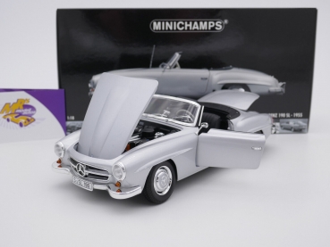 Preview: Minichamps 100037031 # Mercedes-Benz 190 SL (W121) Baujahr 1955 " silber " 1:18