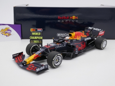 Minichamps 110212333 # Red Bull RB16B Sieger Abu Dhabi GP 2021 " Max Verstappen " World Champion " 1:18