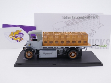 Preview: Autocult 11015 # Tribelhorn 3to Kettenwagen Elektro Lastwagen Baujahr 1918 1:43