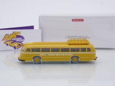 Preview: Wiking 0700 02 # Mercedes O 6600 H Autobus Pullman Baujahr 1951-54 " Kraftpost " 1:87