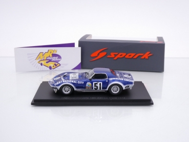 Preview: Spark S2432 # Chevrolet Corvette C3 Nr.51 18ter Platz 24h Le Mans 1974 " H. Greder - Beaumont " 1:43