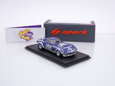 Preview: Spark S2432 # Chevrolet Corvette C3 Nr.51 18ter Platz 24h Le Mans 1974 " H. Greder - Beaumont " 1:43
