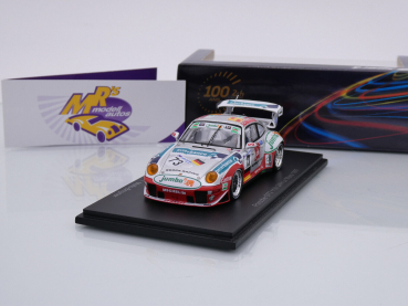 Spark S9909 # Porsche 911 GT2 Nr.73 11th 24h Le Mans 1997 " M. Mello-Breyner - P. Mello-Breyner - T. Mello-Breyner " 1:43