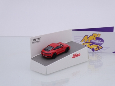 Preview: Schuco 26704 # Porsche 911 (992) Carrera S Coupe Baujahr 2019 " rot " 1:87
