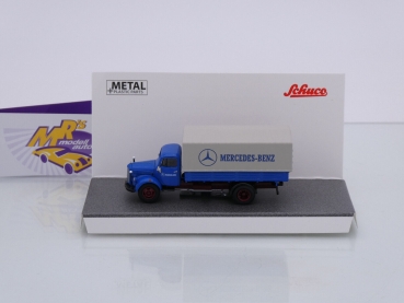 Preview: Schuco 26679 # Mercedes-Benz L3500 Planen-LKW Baujahr 1954 " Mercedes-Benz " 1:87