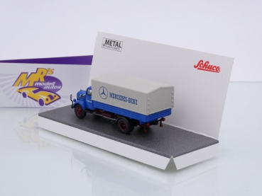 Preview: Schuco 26679 # Mercedes-Benz L3500 Planen-LKW Baujahr 1954 " Mercedes-Benz " 1:87