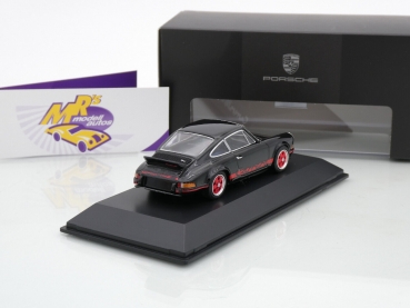 Preview: Spark WAP0201160PRS2 # Porsche 911 Carrera RS 2.7 Baujahr 1973 " schwarz-rot " 1:43