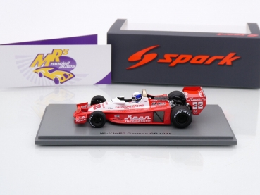 Preview: Spark S9999 # Theodore Wolf Ford WR3 Nr.32 Deutschland GP 1978 " Keke Rosberg " 1:43