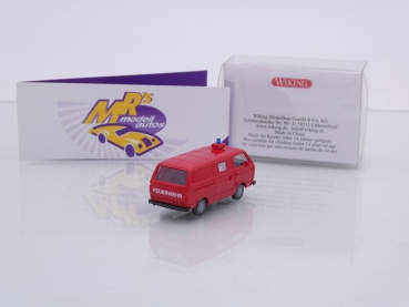 Preview: Wiking 0601 33 # Volkswagen VW T3 Kasten Baujahr 1981-92 " Feuerwehr 112 " 1:87