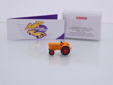 Preview: Wiking 0878 48 # Allgaier Schlepper Traktor Baujahr 1950-55 " orange " 1:87