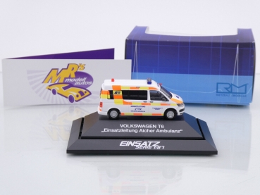 Preview: Rietze 53703 # Volkswagen T6 Einsatzwagen " Einsatzleitung Aicher Ambulanz " 1:87