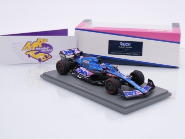 Preview: Spark S8555 # Alpine A522 BWT F1 Nr.14 5ter Platz Brasilien GP 2022 " Fernando Alonso " 1:43