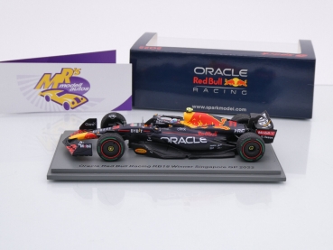 Preview: Spark S8560 # Red Bull RB18 F1 Nr.11 Sieger Singapore GP 2022 " Sergio Perez " 1:43