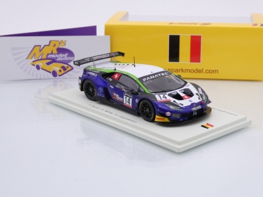 Preview: Spark SB510 # Lamborghini Huracan GT3 Nr.14 3ter Platz Silber Cup 24h Spa 2022 " Emil Frey Racing " 1:43