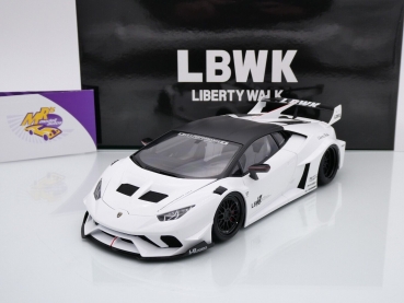 AUTOart 79125 #  Liberty Walk LB Silhouette Lamborghini Huracan GT " weiß-schwarz " 1:18