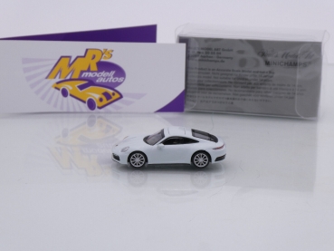 Preview: Minichamps 870068324 # Porsche 911 Carrera 4S Baujahr 2019 " weiß " 1:87